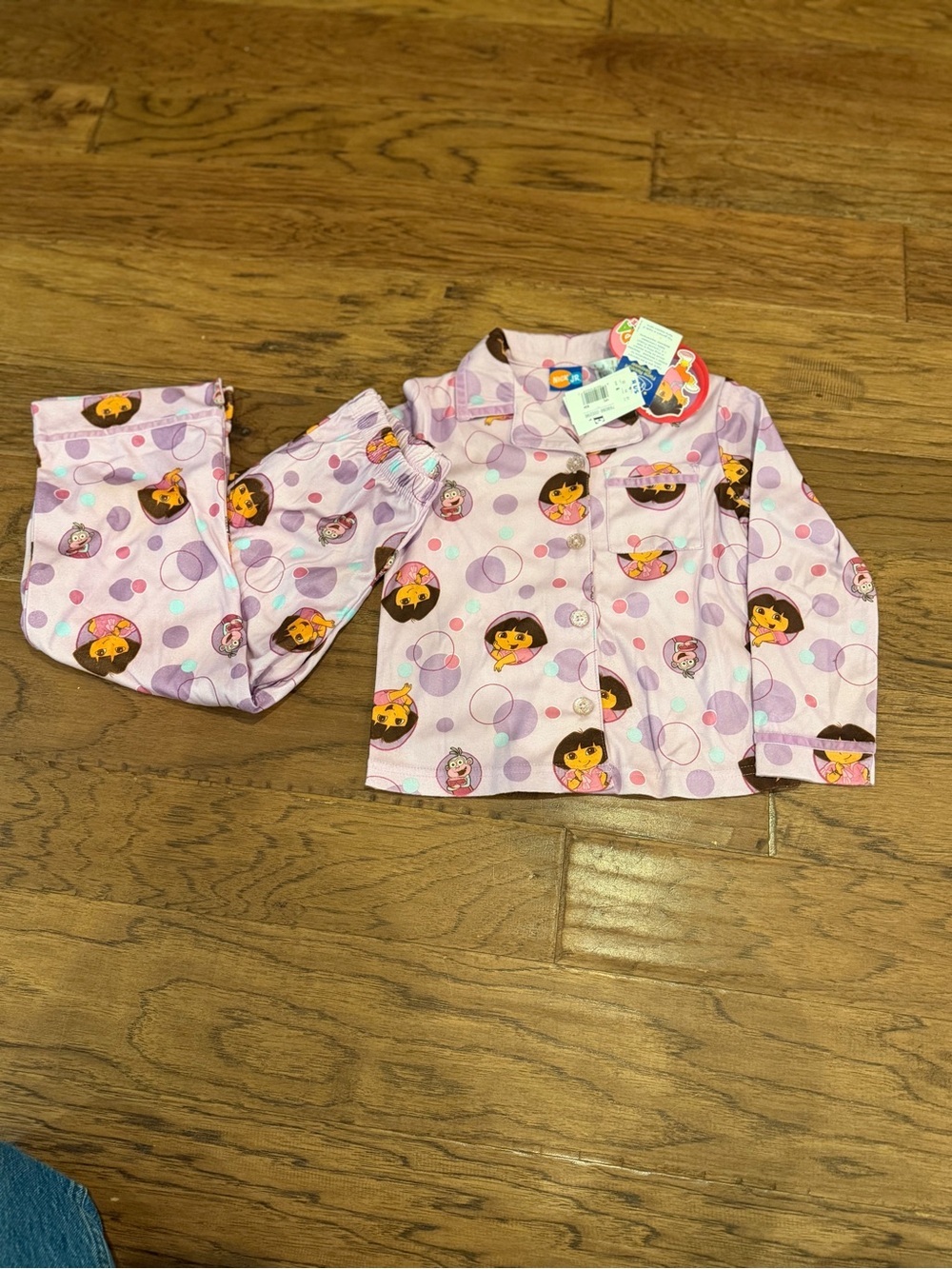 2006 Nick Jr Dora the Explorer Pajama Set NWT Size 6
